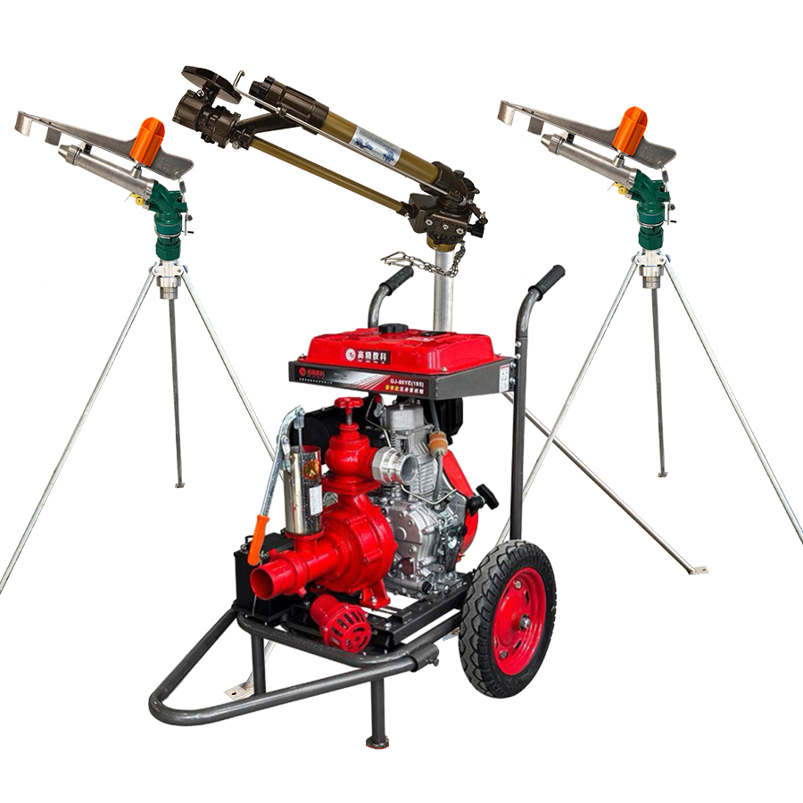 东城一体式灌溉机组 全套喷枪水带配齐 抗旱浇地神器